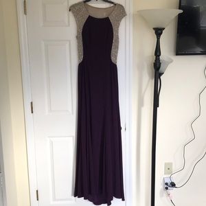 Floor length beautiful formal dress.